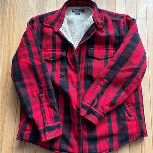 Woolrich Red and Black Plaid Jacket
